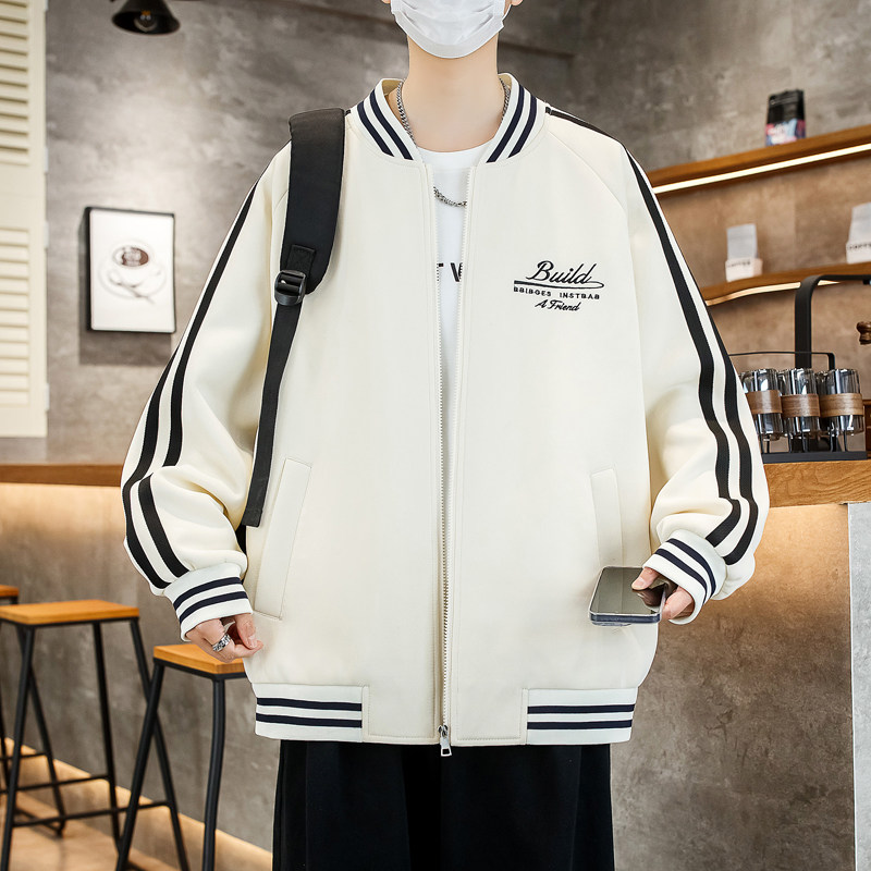 棒球服外套男生春秋季新款潮流青少年大童初高中学生夹克男装上衣