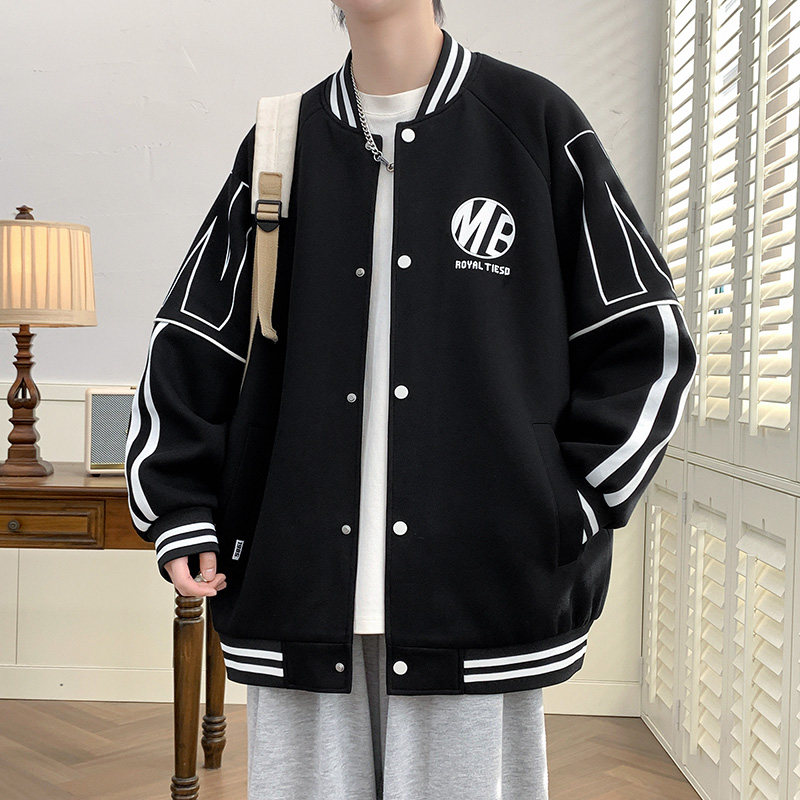 不起球不褪色棒球服帅气夹克外套