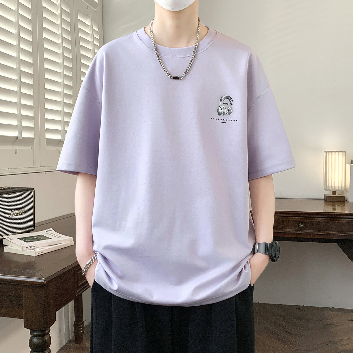 青少年短袖t恤男孩夏季新款初中高中学生半袖上衣大童体恤衫男装