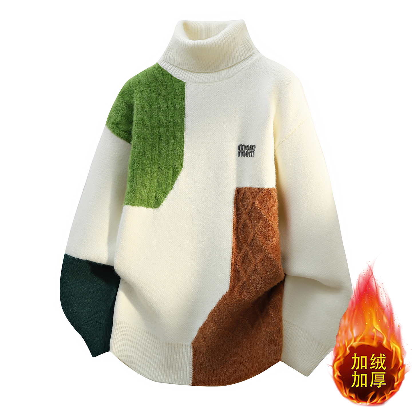 加厚保暖毛衣宽松潮流男生针织衫