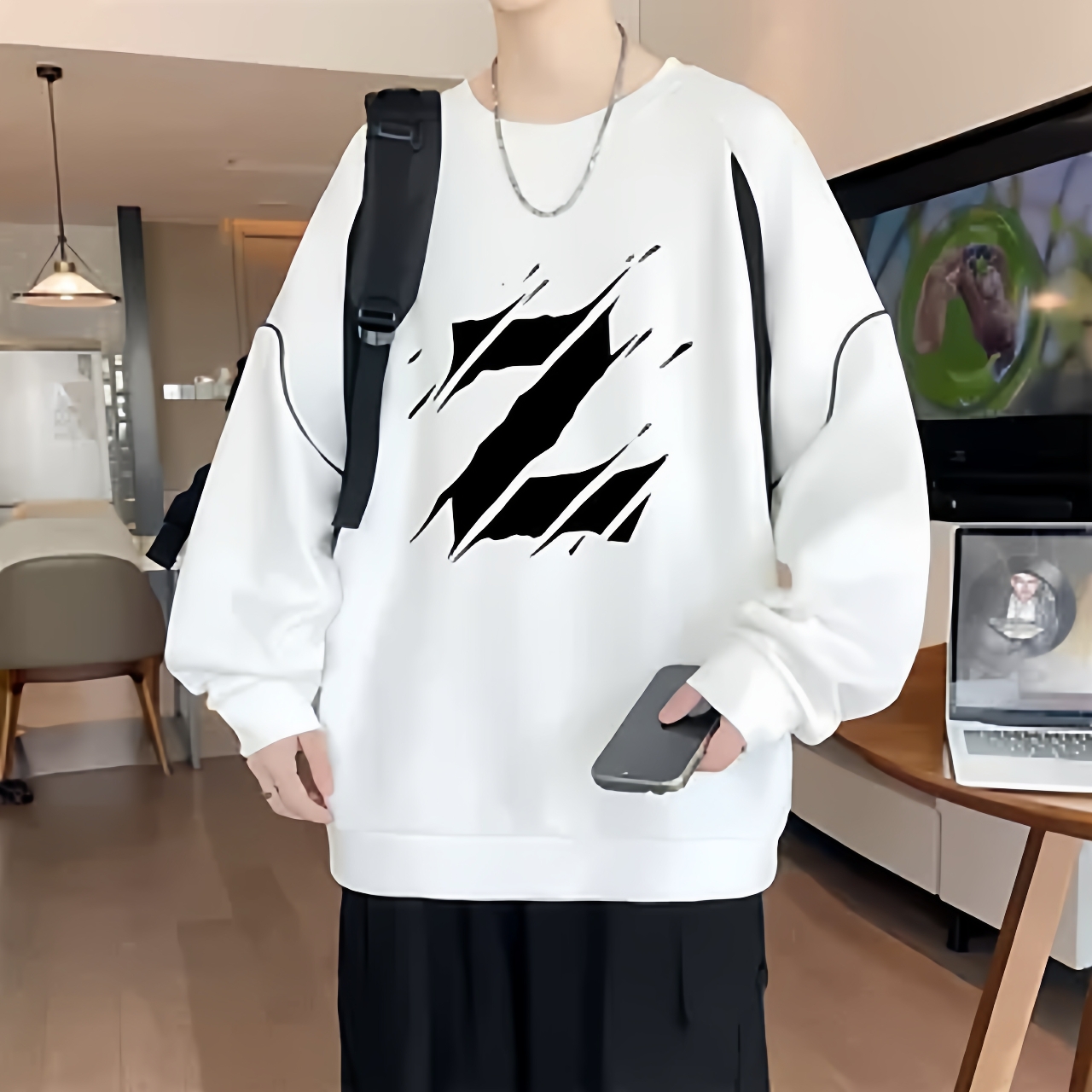 不起球不褪色加绒加厚保暖卫衣潮