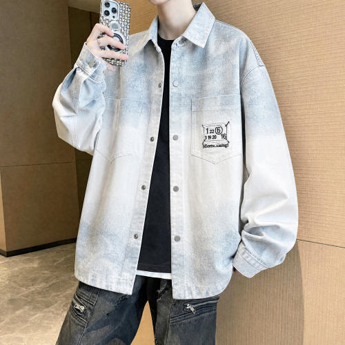 不起球不褪色夹克宽松帅气男生潮
