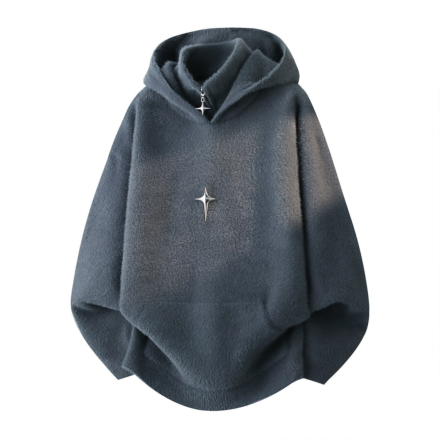 假两件连帽毛衣男生秋冬季新款青少年加厚保暖针织打底衫男装士潮