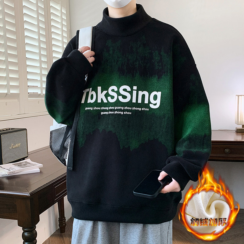 加绒加厚保暖卫衣卫衣潮流宽松