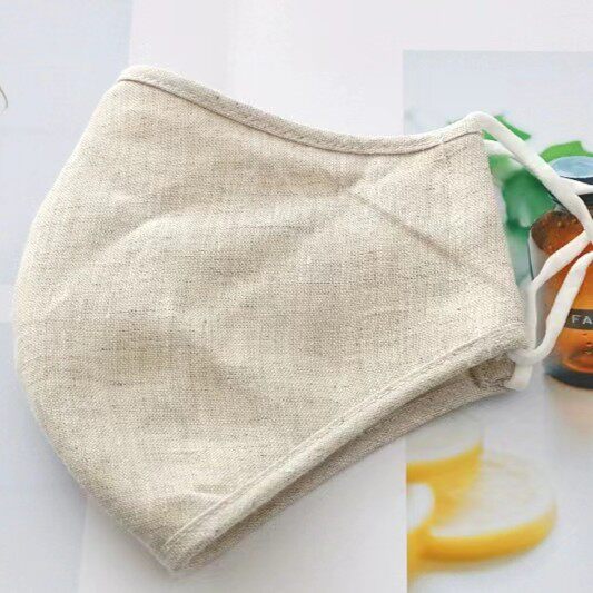 纯亚麻四季通用口罩汉麻可水洗
