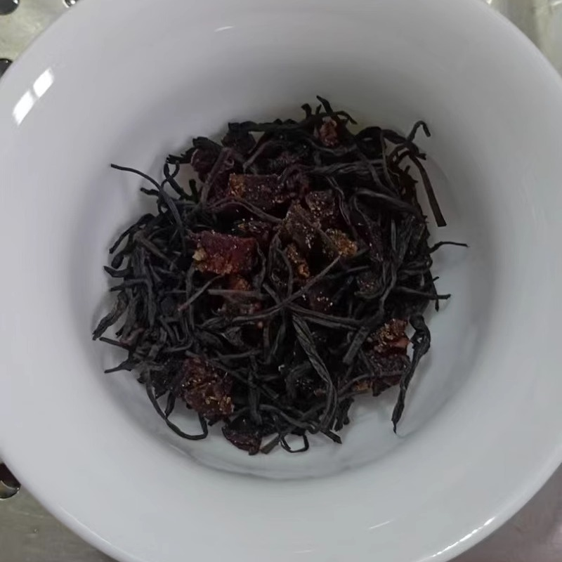 咸佛手野茶纯天然陈年咸佛手干小种野茶养胃红茶散装茶叶500g包邮