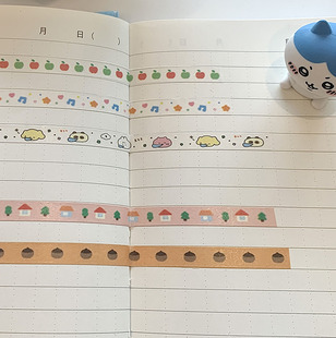 喷嚏士多原创 拉条和纸胶带一期7mm 极细复古可爱手帐装饰拼贴细