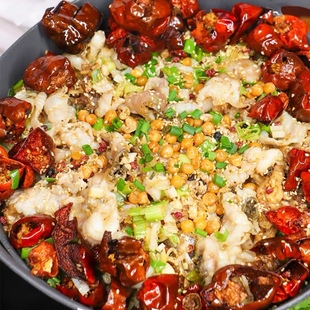 大丰收干锅脆鱼炝锅鱼技术教学开店服务成品酱料商用试用