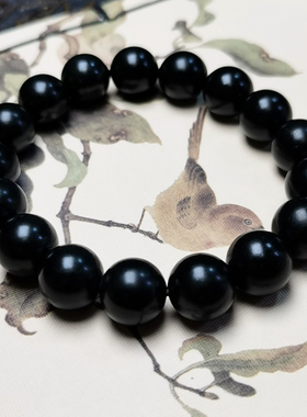 和田玉黑青籽料油，细手钏