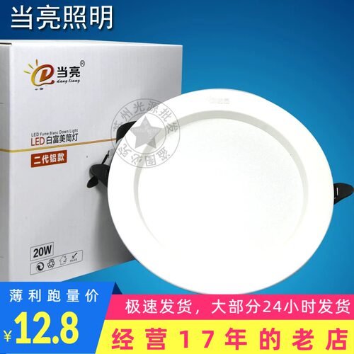 当亮铝商用LED20W筒灯