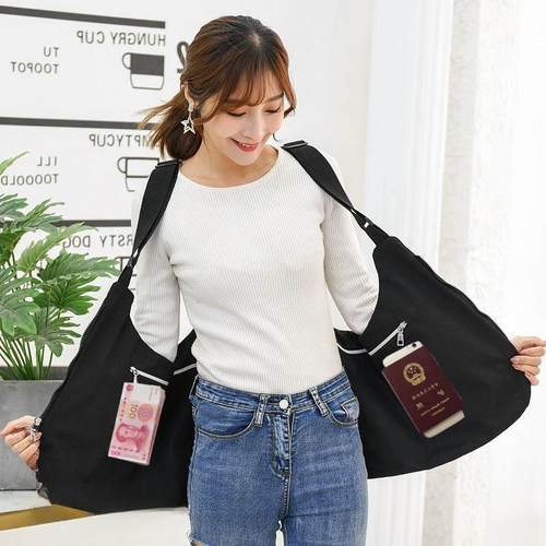 欧洲旅行防盗神器斜跨包男女贴身背心式手机护照包马甲包防偷腰包