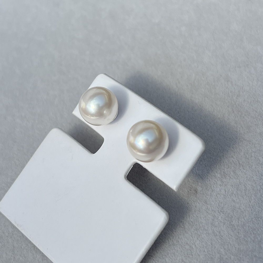 S925银镜面极强光微瑕正圆天然日本海水akoya珍珠耳环素耳钉8.2mm,珠宝/钻石/翡翠,耳饰,淘宝优惠券,粉丝福利购,淘宝优惠卷