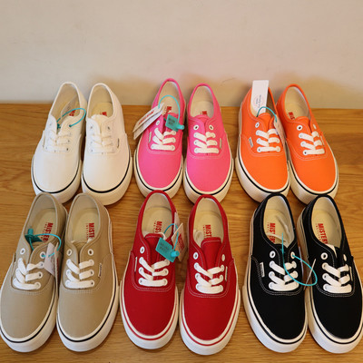 MISTERY复古低帮帆布鞋2025款女男港味街拍休闲百搭ins学生滑板鞋