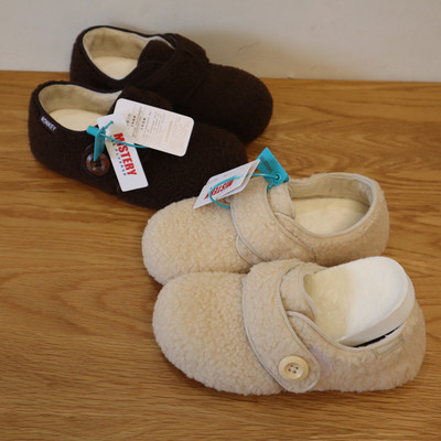 MISTERY加绒毛毛鞋女魔术贴棉鞋