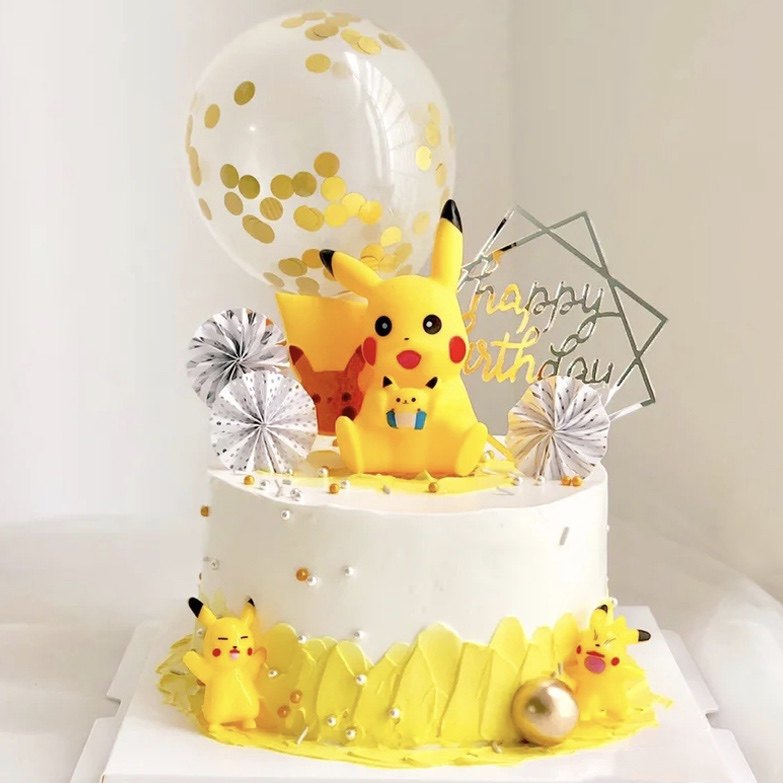 小精灵蛋糕摆件生日派对装饰创意儿童蛋糕卡通情景插件插旗装饰