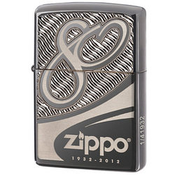 zippo打火机美版80周年盔甲限量版28249纪念底刻绝版珍藏