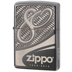 zippo打火机美版80周年盔甲限量版28249纪念底刻绝版珍藏