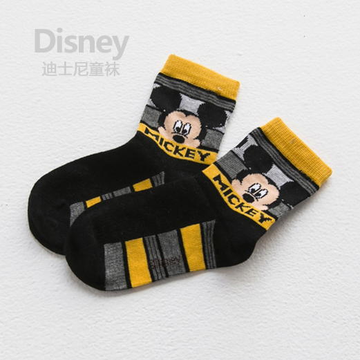 【亏清】正品Disney迪士尼儿童袜子男女童袜宝宝儿童中短袜中筒袜