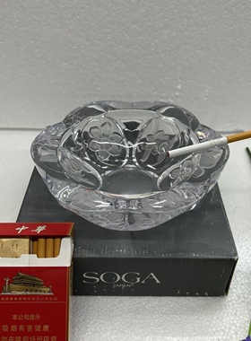 高品质原装进口水晶花朵烟灰缸烟灰缸家用烟灰缸便宜特价酒店套装