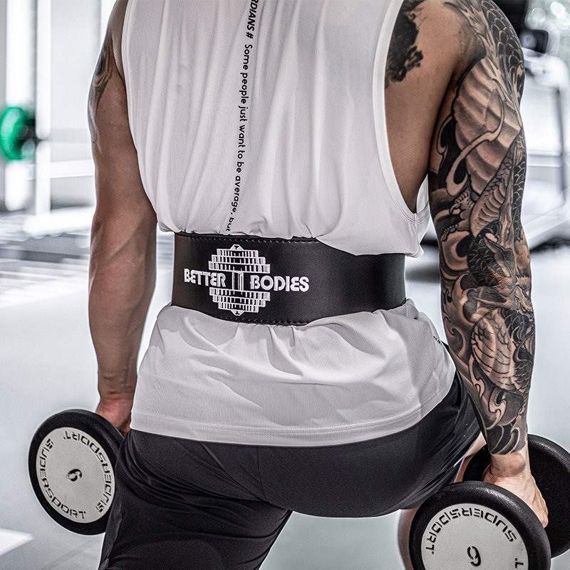 justlift刺绣专业健身牛皮腰带