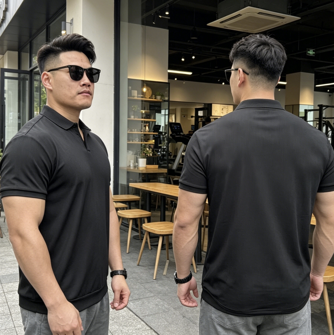 MGF海鸥领POLO衫男轻薄针织