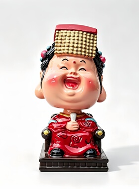 摇头弹簧小神仙可爱妈祖平安车载