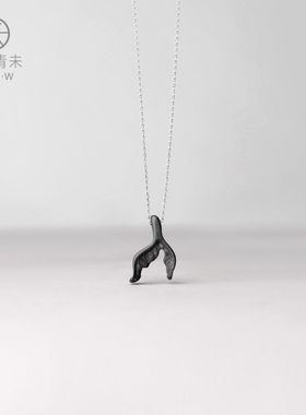 黑檀十字女原创设计项链