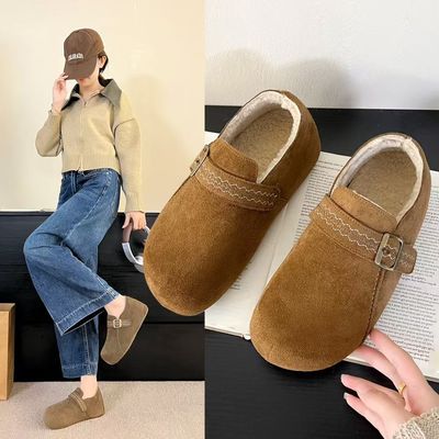 全包内增高加绒保暖勃肯鞋女