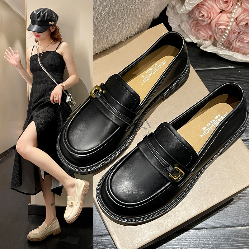 jk乐福鞋休闲软底厚底乐福鞋