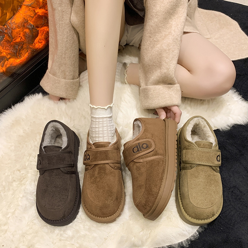 厚底加绒保暖雪地靴女2025冬季新款防滑百搭软底勃肯鞋棉鞋豆豆鞋,女鞋,棉鞋,淘宝优惠券,粉丝福利购,淘宝优惠卷