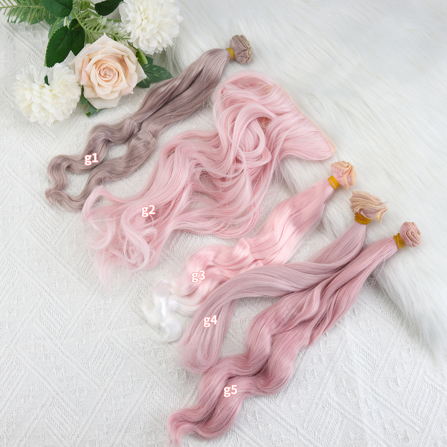 李氏越洋假发bjd棉花娃娃发排