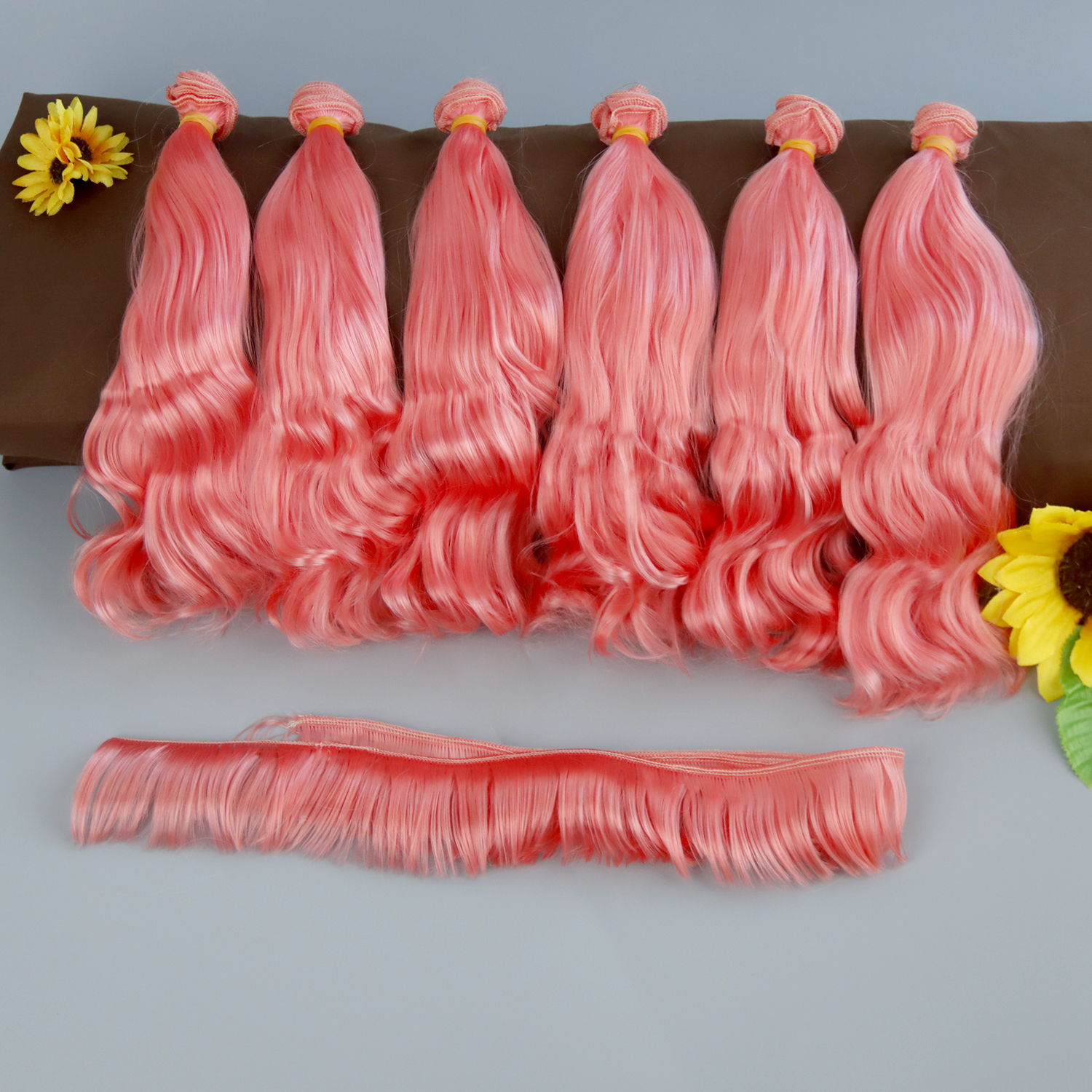 牛奶丝发排BJD棉花娃娃越洋假发