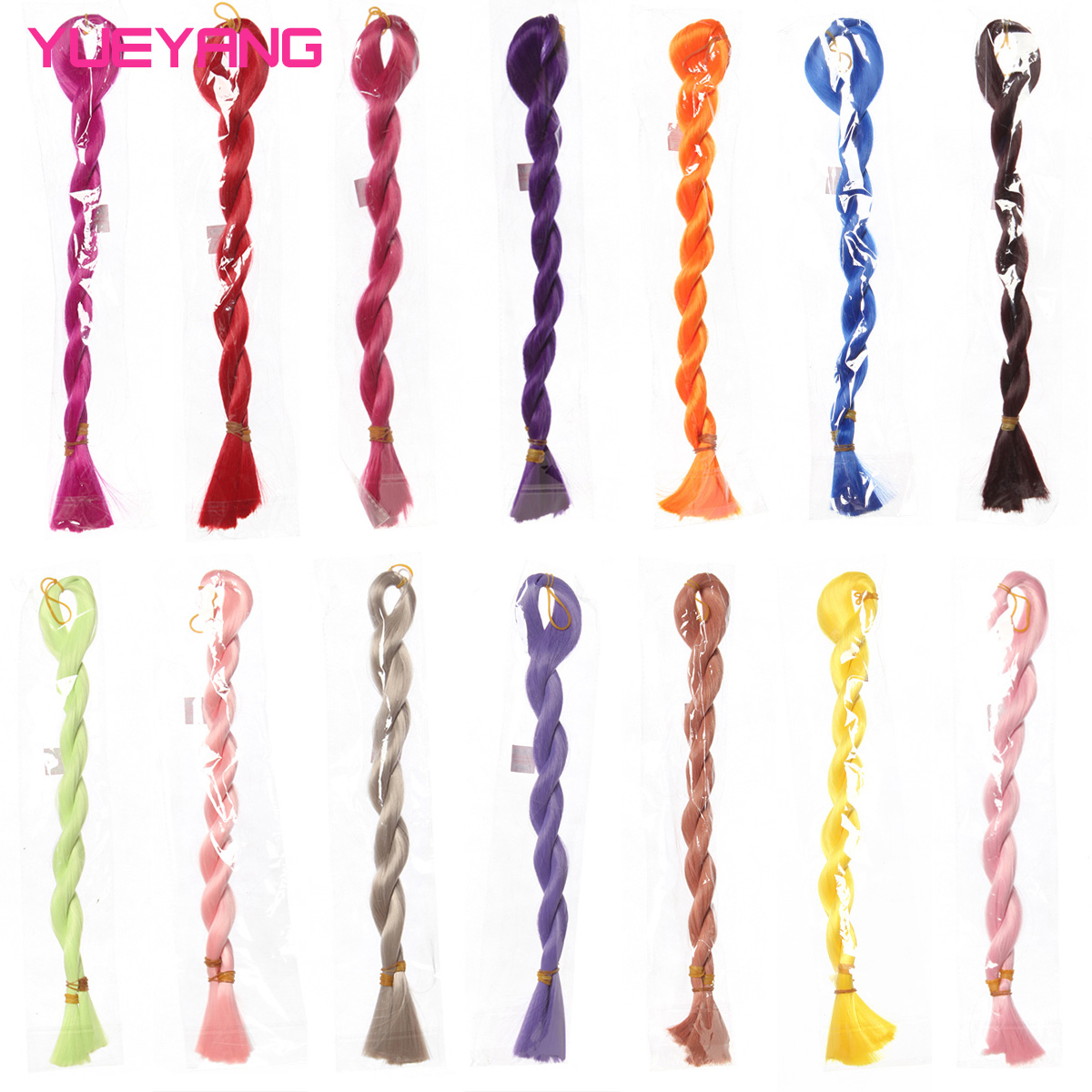 越洋bjd棉花娃娃假发高温丝发排