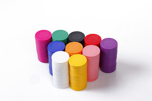 筹码币无面值空白筹码圆形环保塑料钻石纹麻将扑克计数号码牌套装