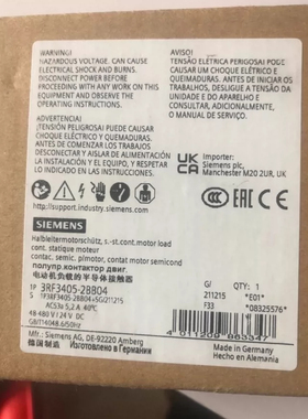 -非标价3RF3405-2BB04电动机负载半导体接触器3RF340询价