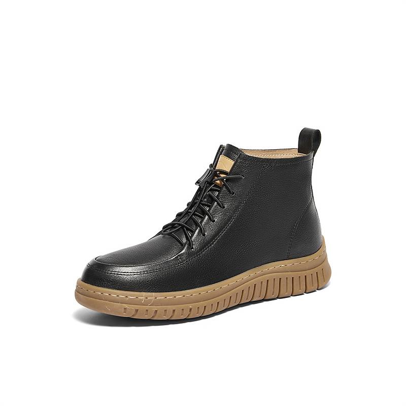 森达休闲靴女鞋2024年冬季新款商场同款风琴可可短皮靴XEA01DD4