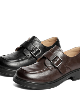 森达秋季新款信使乐福鞋女鞋厚底牛津商场同款软底单鞋XUK01CA5