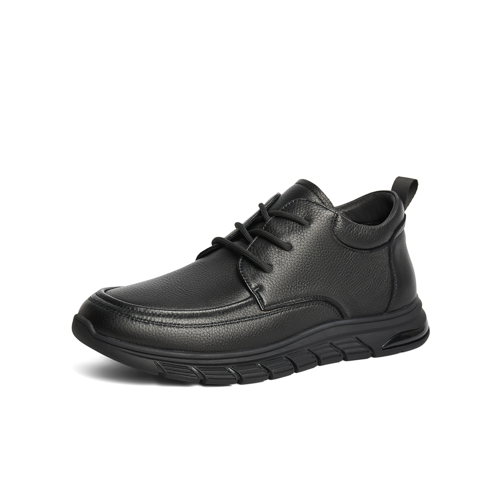 专柜正品森达皮靴男子2024年冬季新款商场同款短靴1TA01DD4