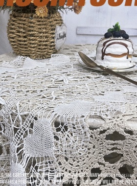 H222棒槌心形长桌旗 40*110cm白色棉质有氧化