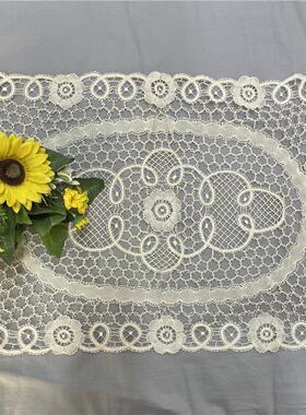 c316 本灰色手工青州府长方盘垫棉质40*60cm