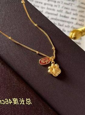 古丽古丽新款项链S925纯银小众设计高级轻奢气质锁骨链耳环08476