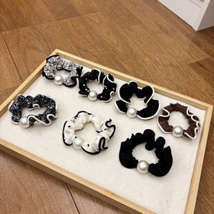 韩版简约小肠发圈女新款气质扎头发绳低马尾头绳时尚通勤皮筋8020