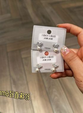 欧比雅比S925银针高级精致时尚百搭法式风轻奢爱心耳环耳饰16942