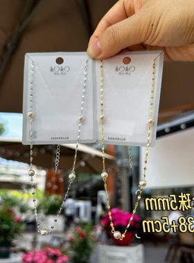 古丽古丽简约高级感法式轻奢温柔百搭珍珠S925纯银锁骨项链02461