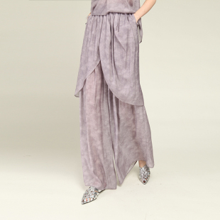 HAN秋季 阔腿裤 新品 双层假两件宽松长裤 原创设计新中式 MIA