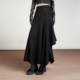 女小众暗黑风不对称保暖羊毛呢长款 MIAHAN2025冬季 新款 大摆半身裙