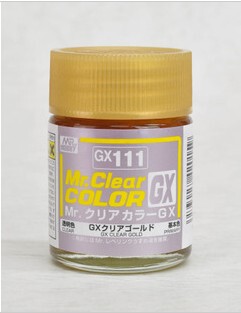 MR.HOBBY/郡仕 GX111 GX透明金色 18ml油性模型油漆