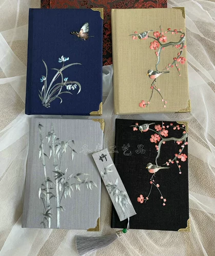 Ноутбук, книга, китайский блокнот, DIY, с вышивкой, подарок на день рождения