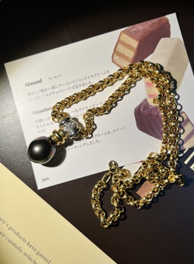 黑蝶珍珠项链一回流孤品