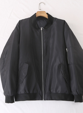 日单秋冬新款时尚休闲拉链夹棉大码棉服飞行夹克外套男女28156